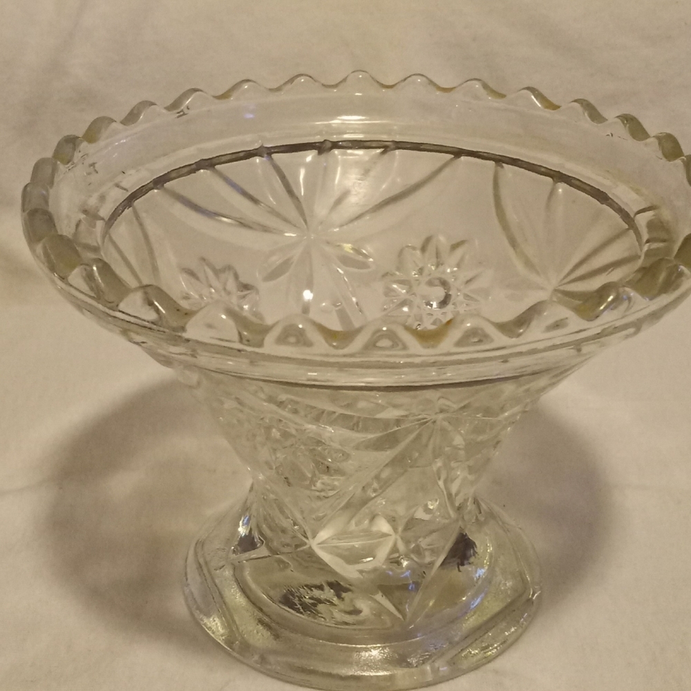 Vintage Anchor Hocking EAPC Prescut Punch Bowl Base